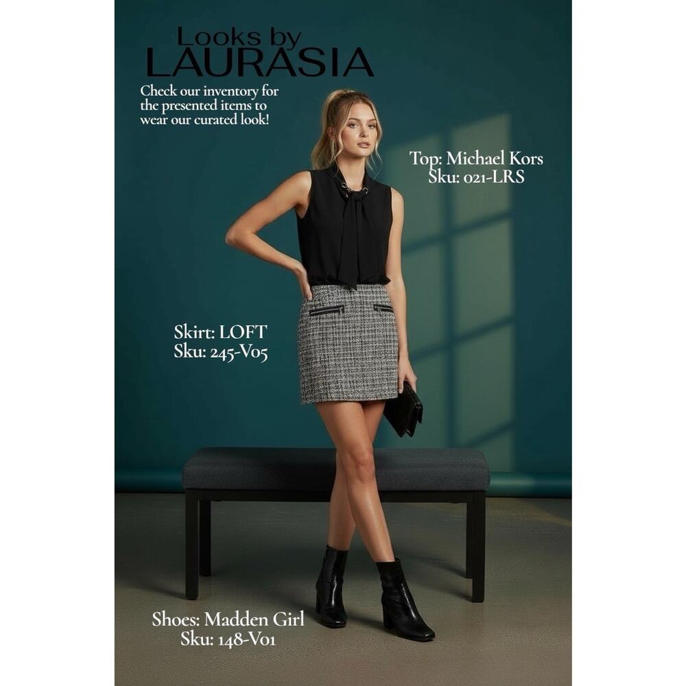 Loft Women’s Mini Skirt Multi Color Size 6 Sku: 245-V05